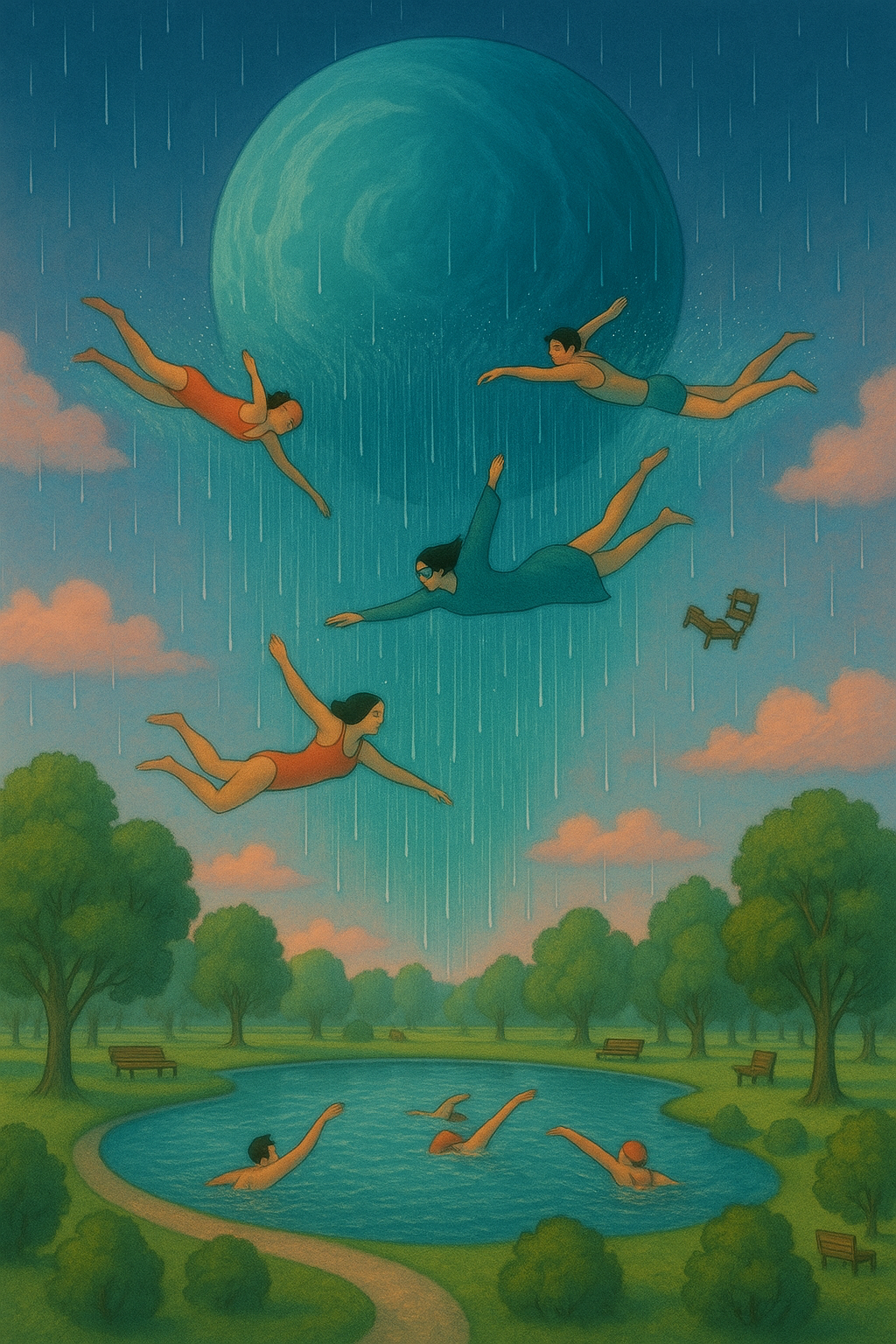 Interplanetary rainstorm